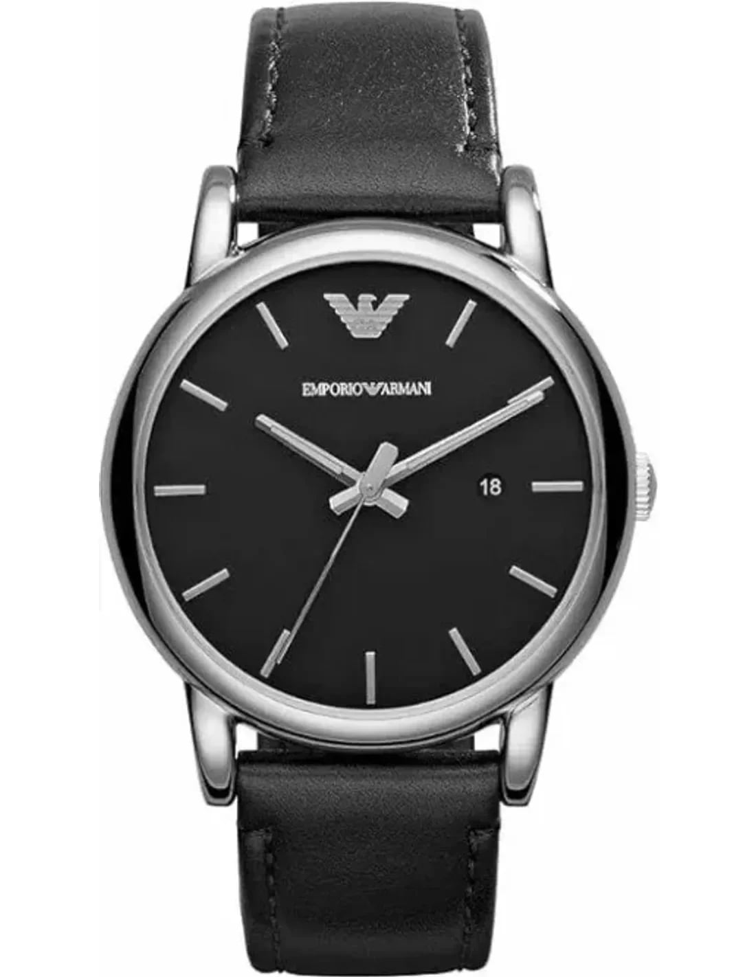 Montre Emporio Armani AR1732 homme cadran noir bracelet cuir
