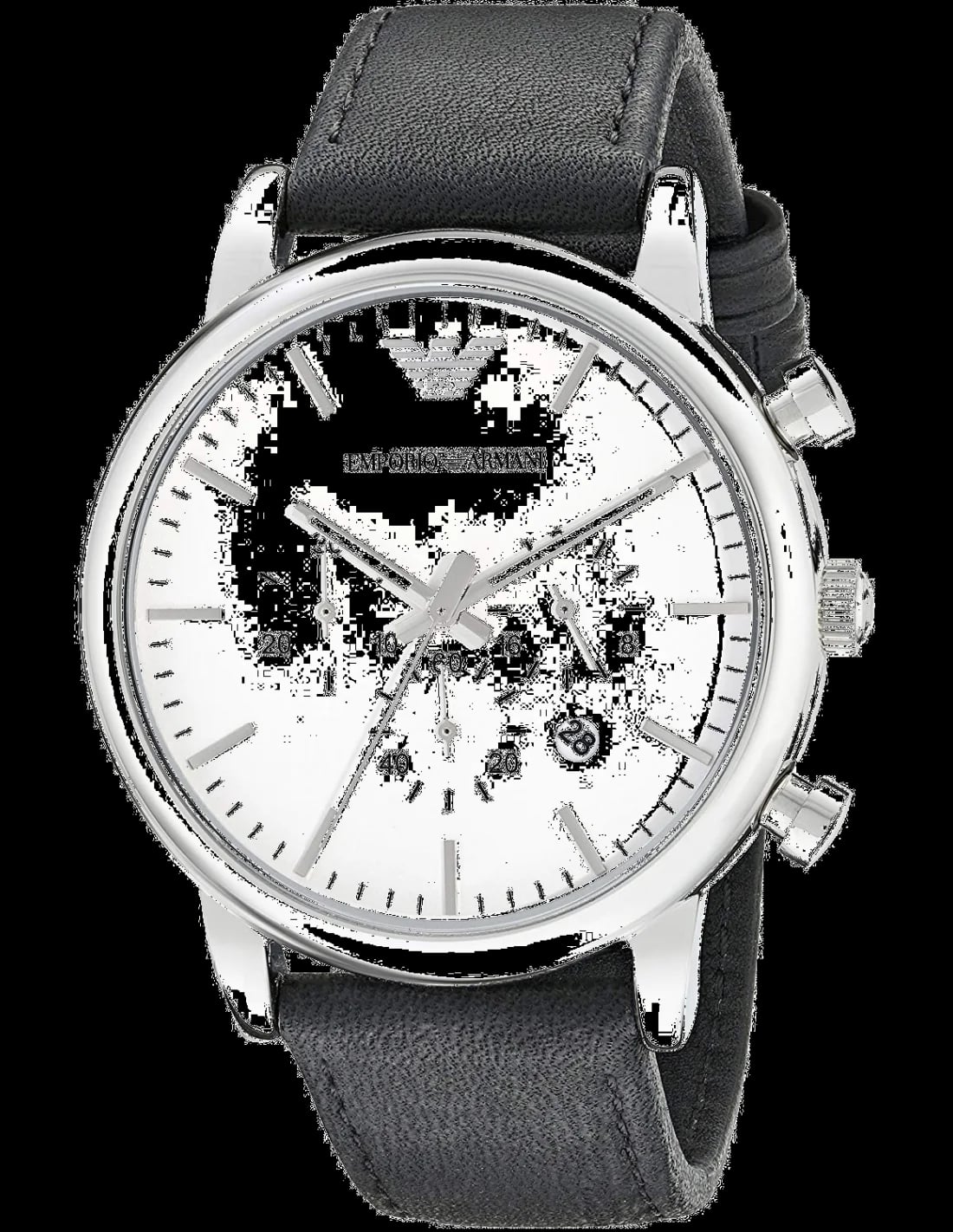 Montre Emporio Armani AR1807 homme cadran blanc bracelet cuir