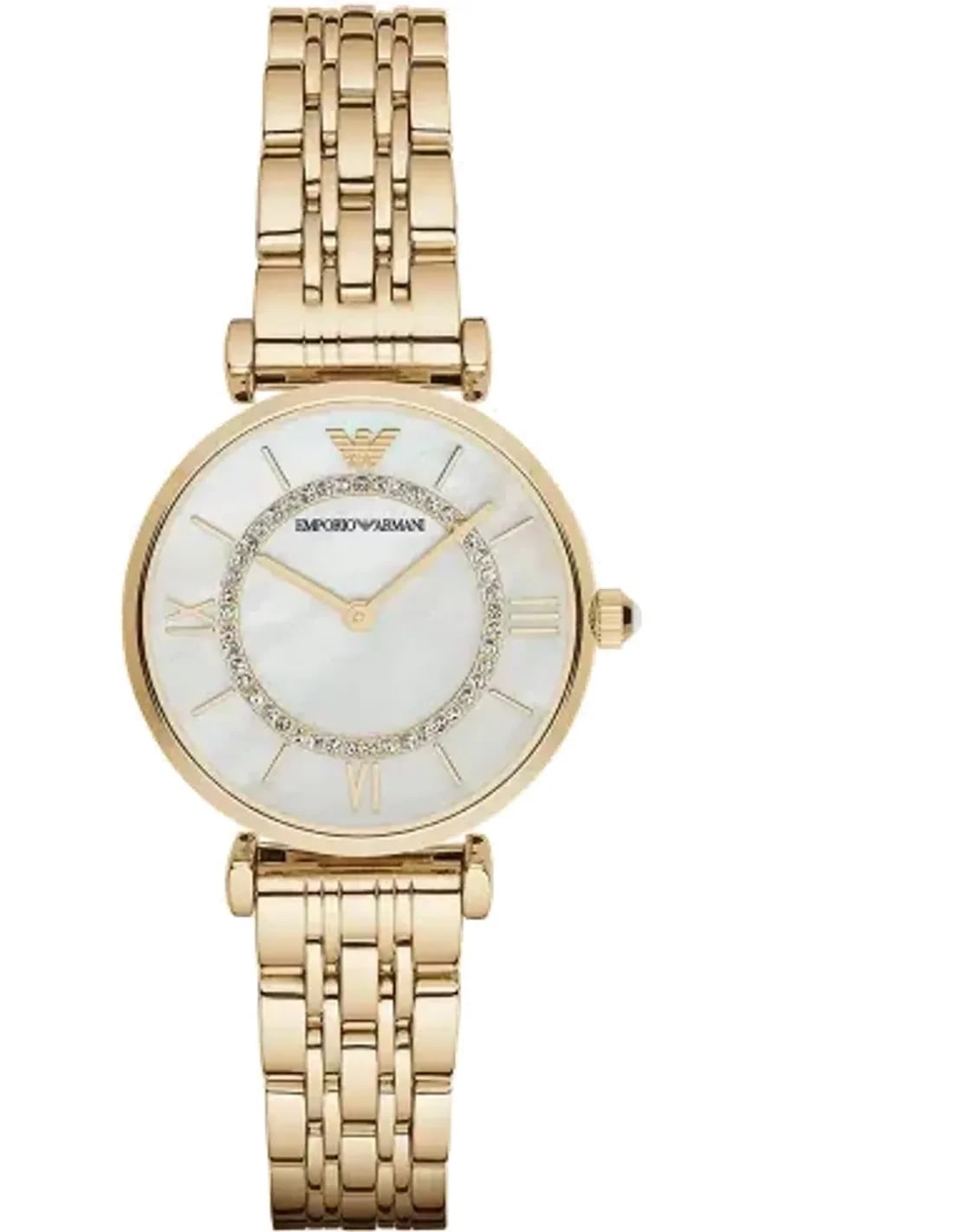 Montre Emporio Armani AR1907 femme acier doré cadran nacre 32mm