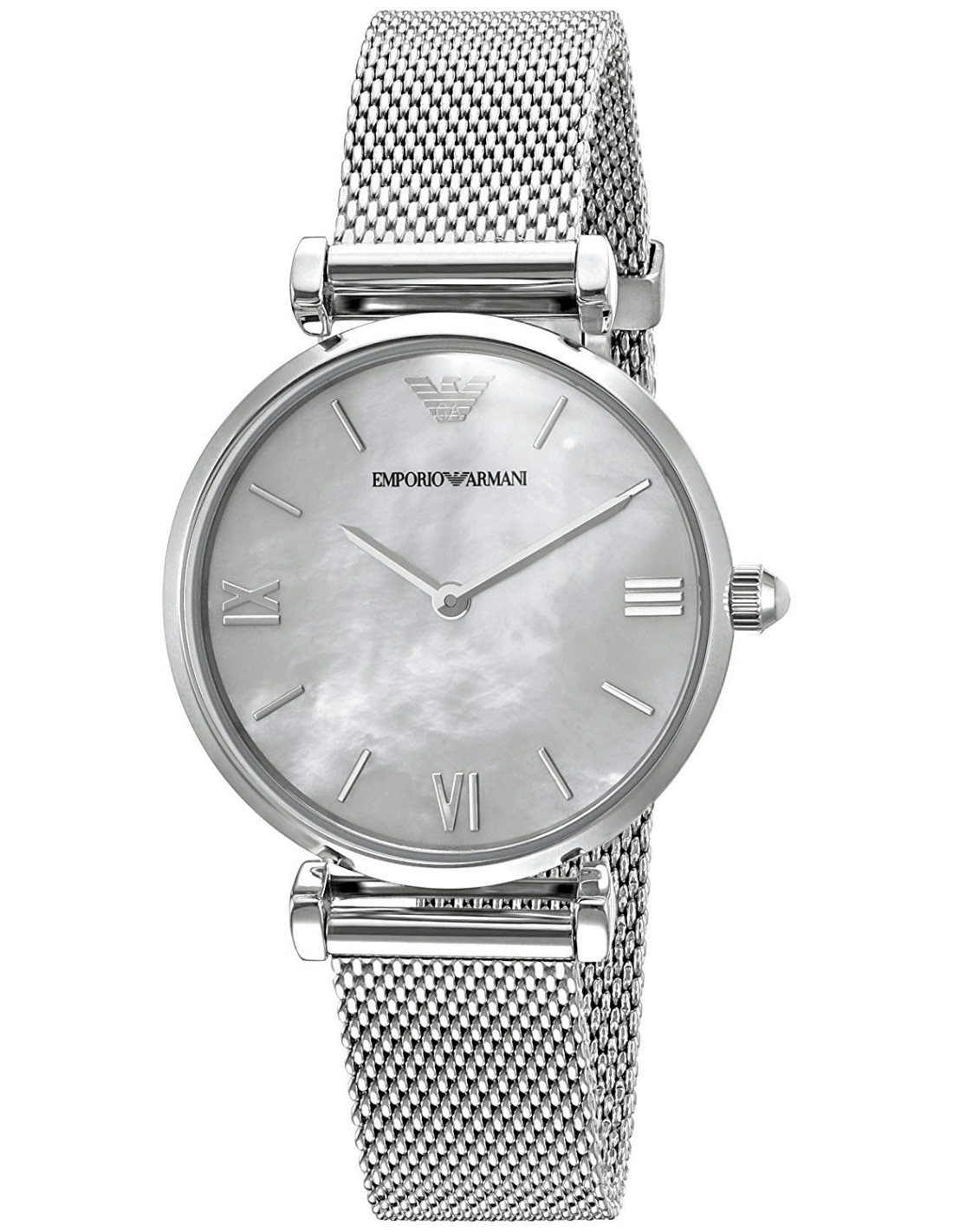 Montre Emporio Armani AR1955 femme cadran nacre bracelet acier inoxydable
