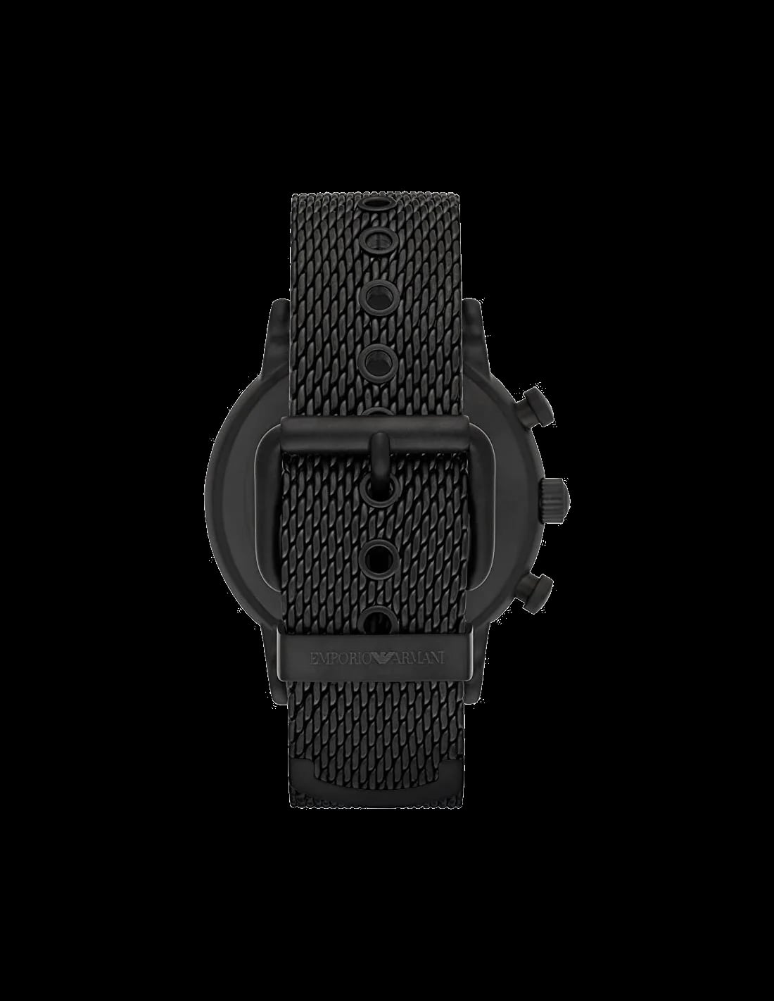 Montre Emporio Armani AR1968 homme détail cadran noir