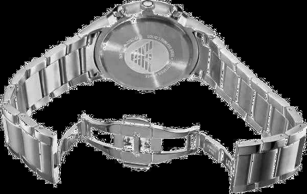 Montre Emporio Armani AR2448 homme détail cadran bleu