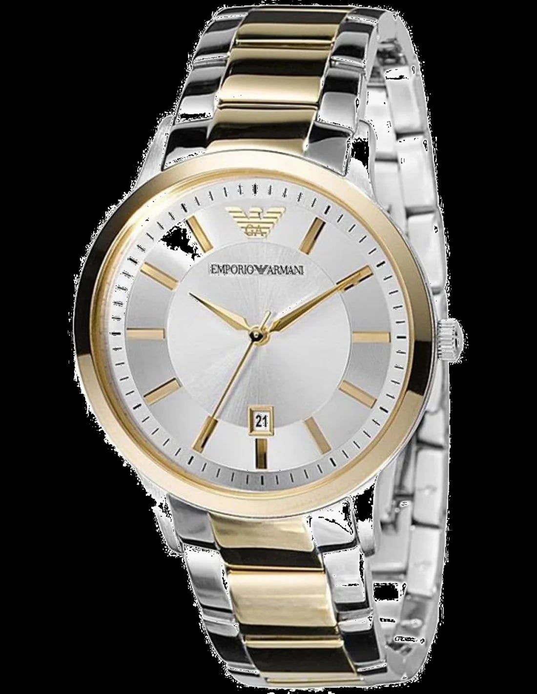 Montre Emporio Armani AR2449 homme cadran argent bracelet acier inoxydable