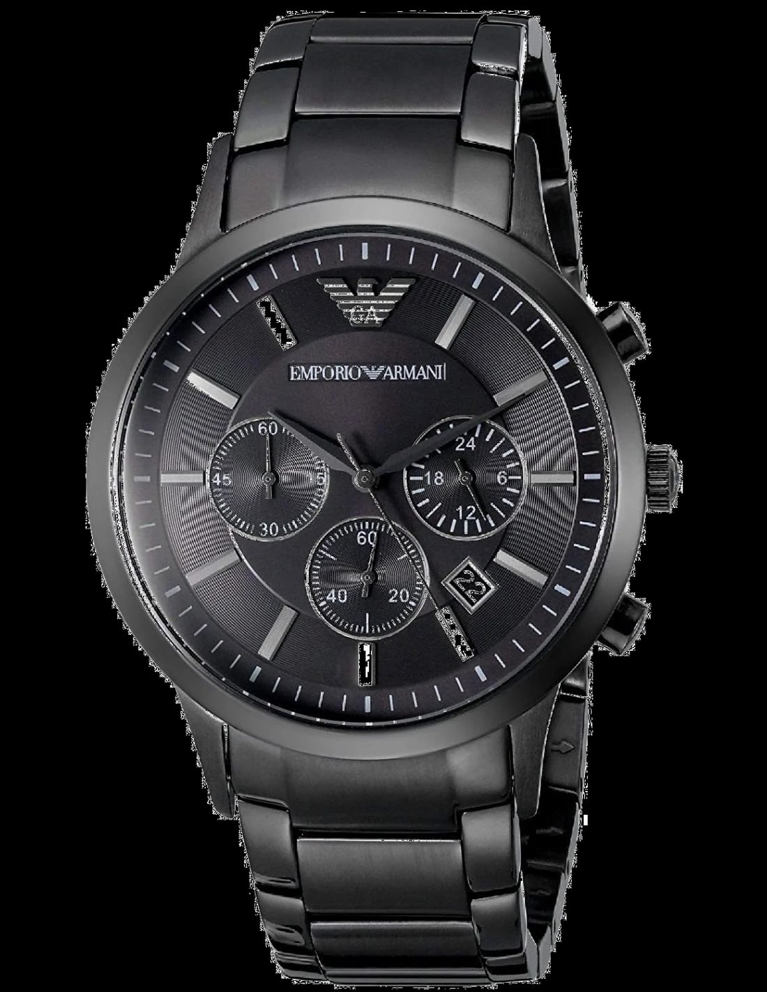 Montre Emporio Armani AR2453 homme cadran noir acier 43mm