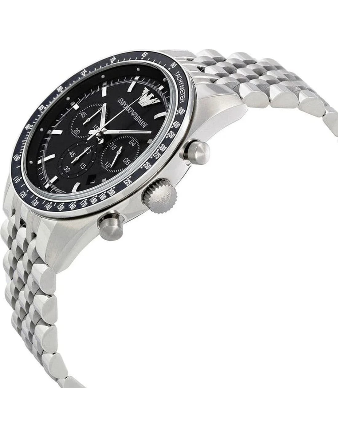 Détail bracelet acier inoxydable Emporio Armani AR5988 — Montres Outlet