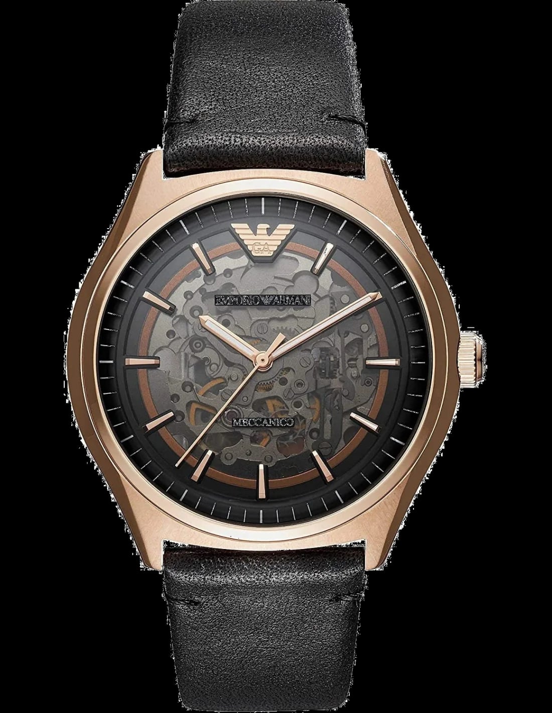 Montre Emporio Armani AR60004 homme cadran gris bracelet cuir