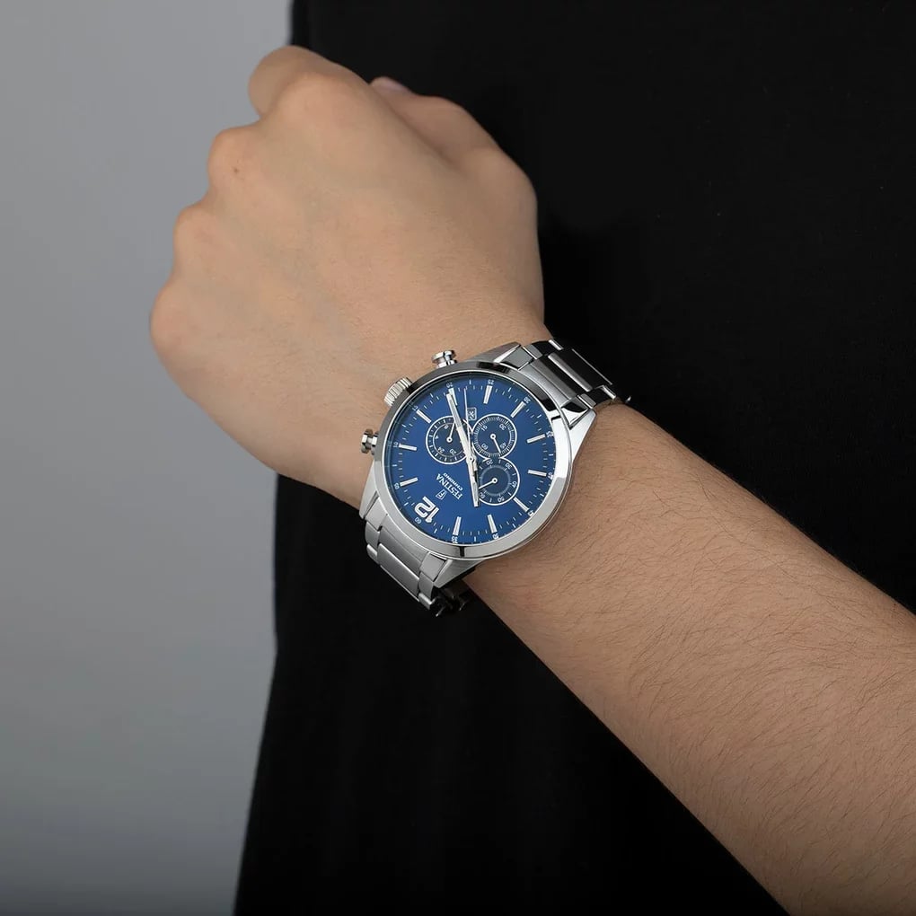 Montre Festina F20343/7 homme détail cadran bleu