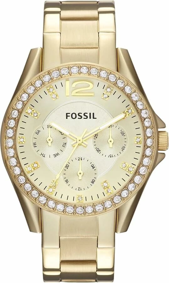 Montre Fossil ES3203 femme cadran doré bracelet acier inoxydable