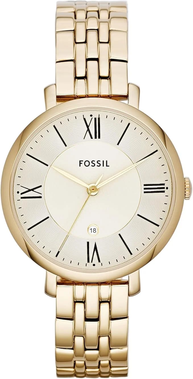 Montre Fossil ES3434 femme cadran or bracelet acier