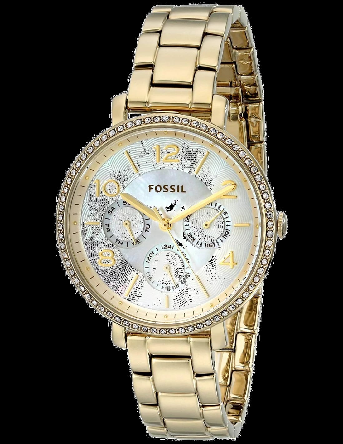 Montre Fossil ES3756 femme cadran nacre bracelet acier inoxydable