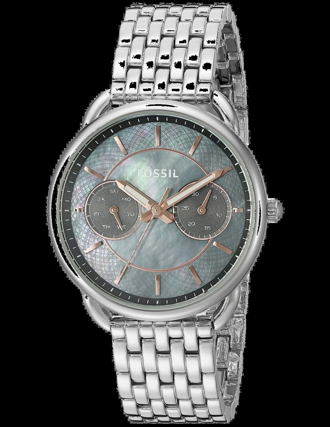 Montre Fossil ES3911 femme cadran nacre bracelet acier inoxydable