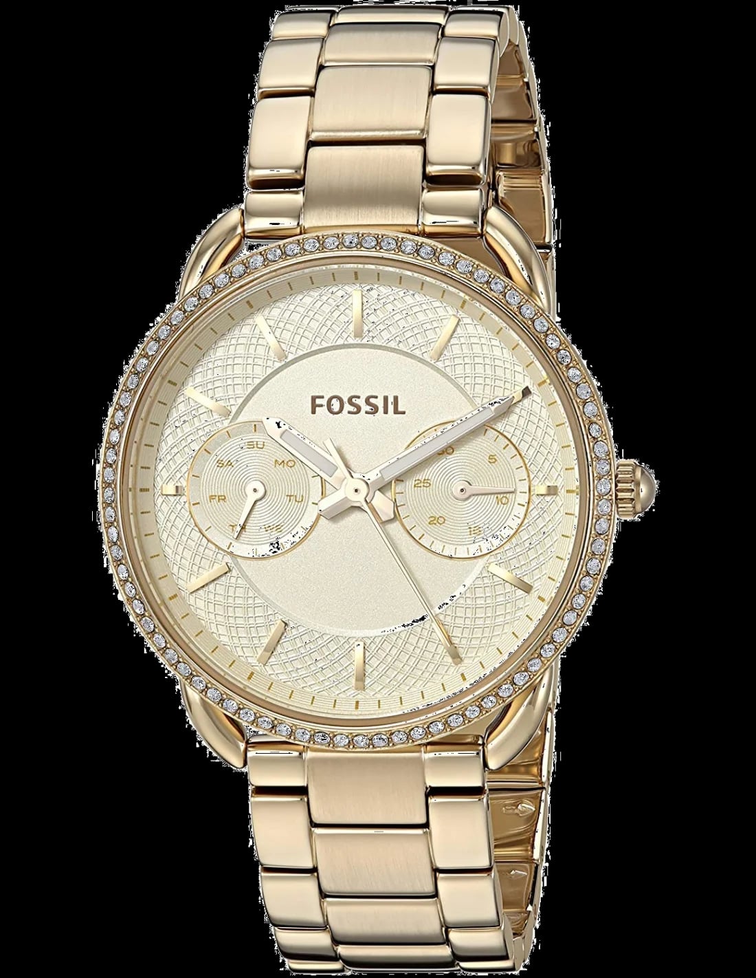 Montre Fossil ES4263 femme cadran doré bracelet acier inoxydable