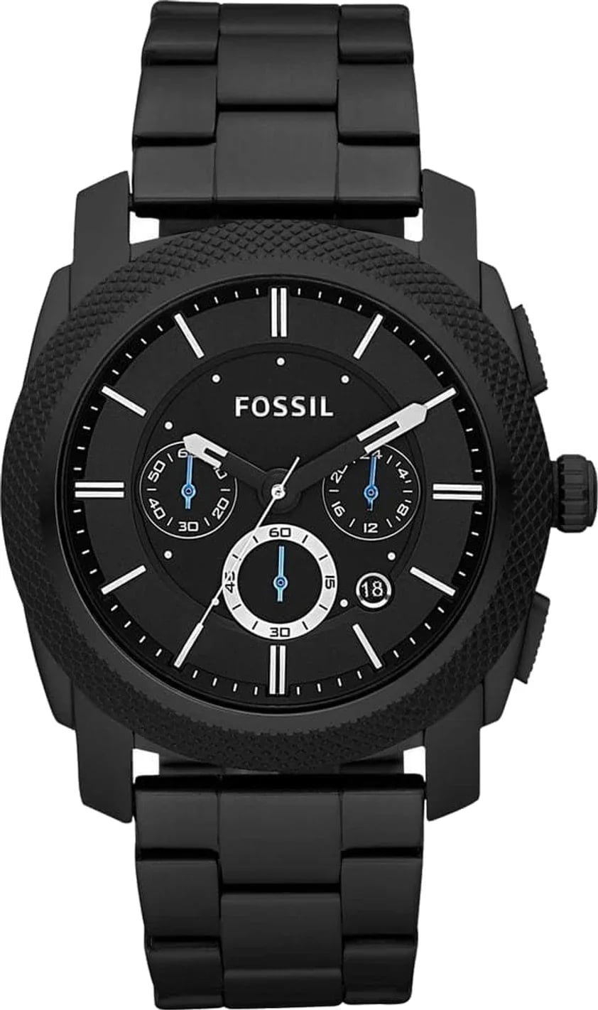 Montre Fossil FS4552 homme cadran noir bracelet acier