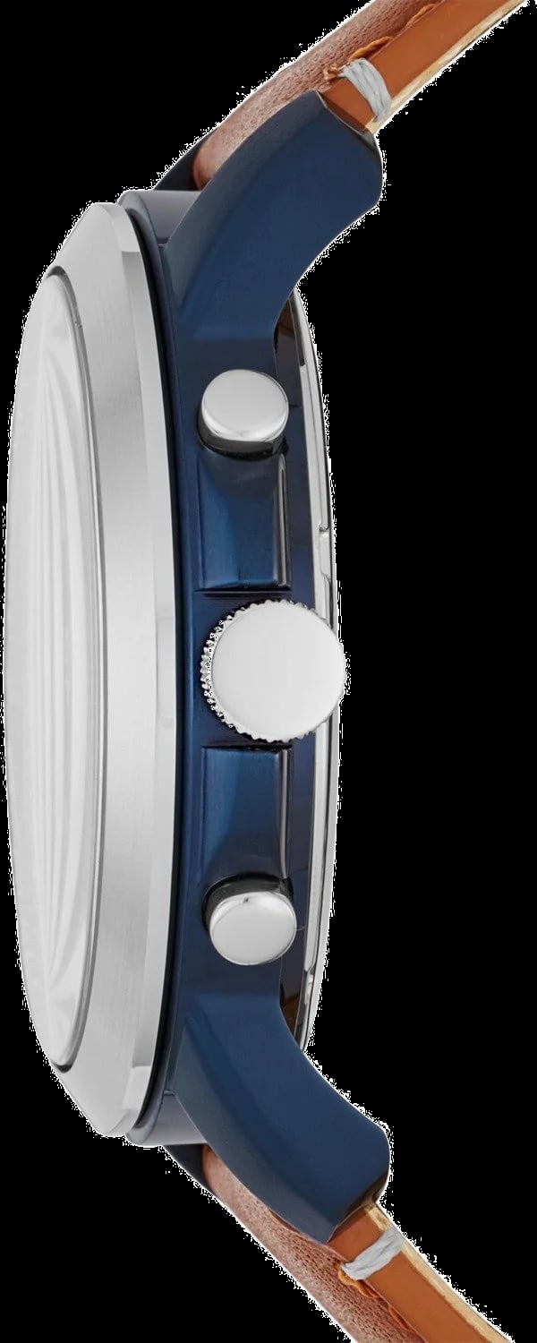 Montre Fossil FS5151 homme détail cadran bleu