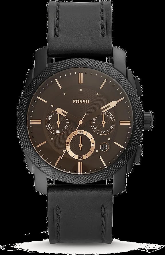 Montre Fossil FS5586 homme cadran marron bracelet cuir