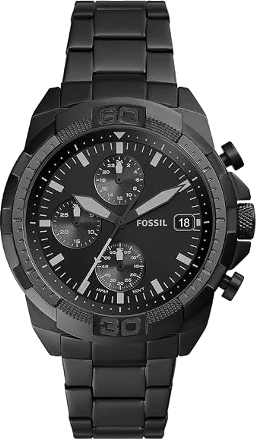 Montre Fossil FS5853 homme cadran noir bracelet acier