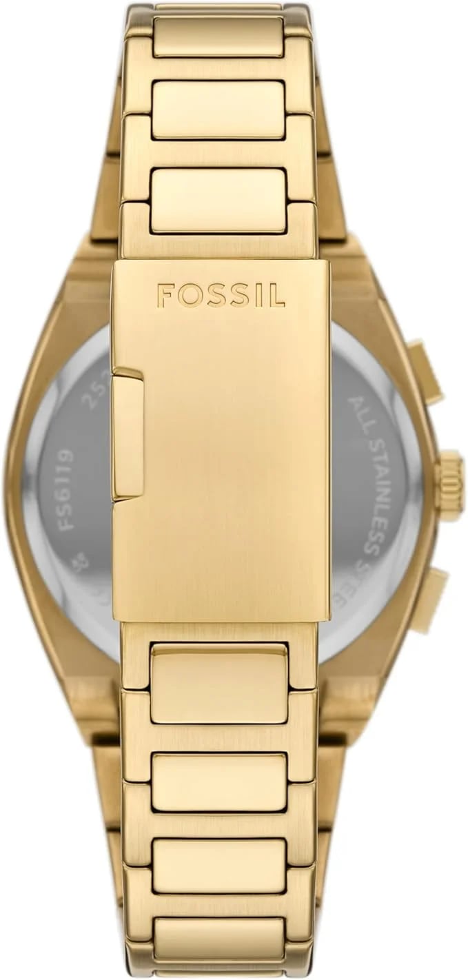 Montre Fossil FS6119 homme détail cadran or