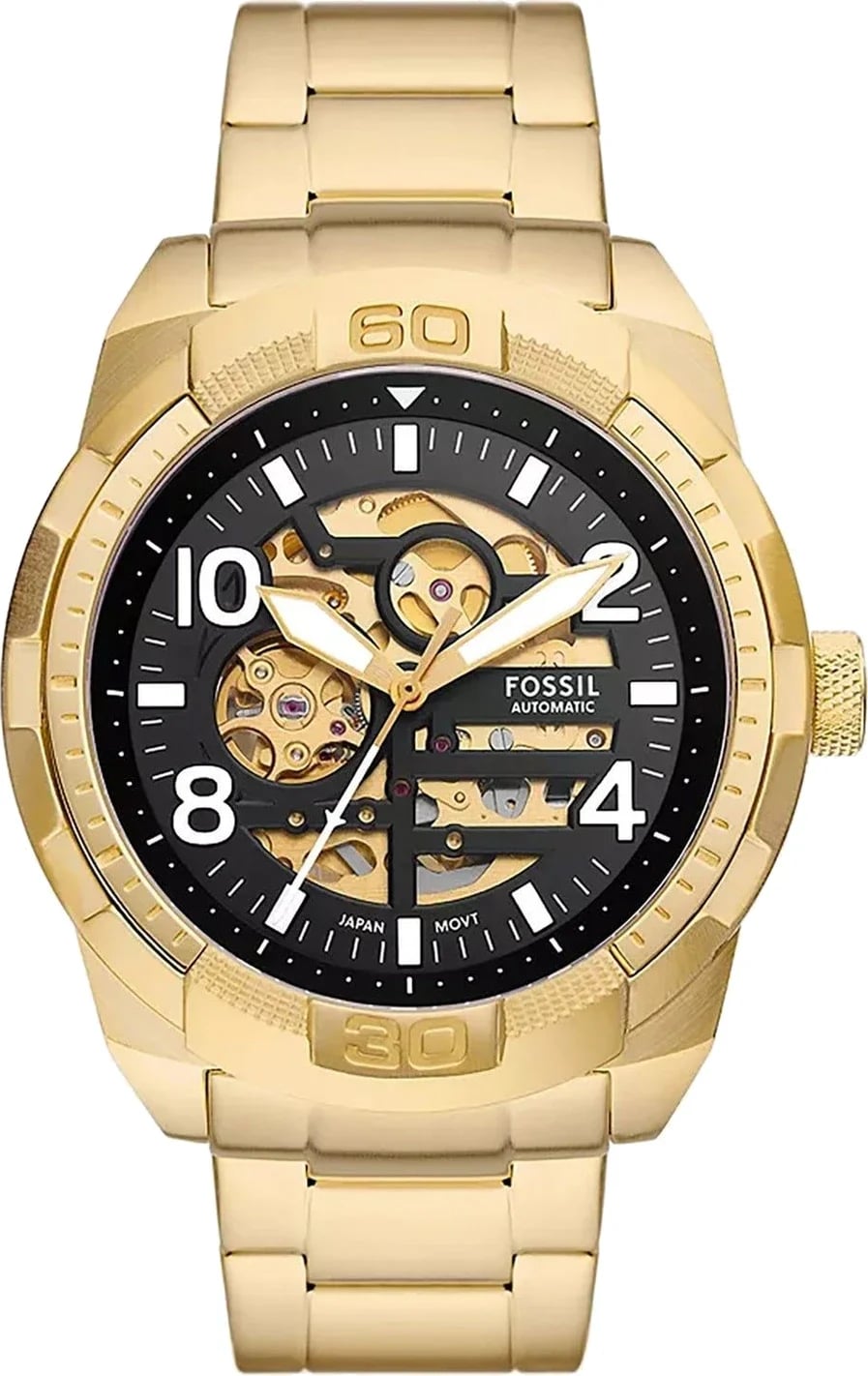Montre Fossil ME3257 homme cadran noir bracelet acier