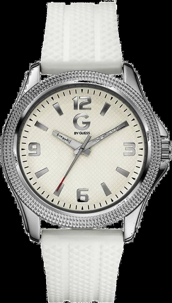 Montre Guess G74040G1 homme cadran blanc bracelet polyuréthane