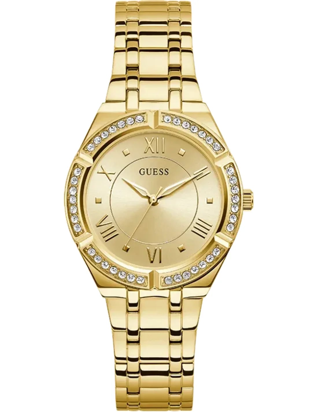 Montre Guess GW0033L2 femme cadran rond doré chiffres romains