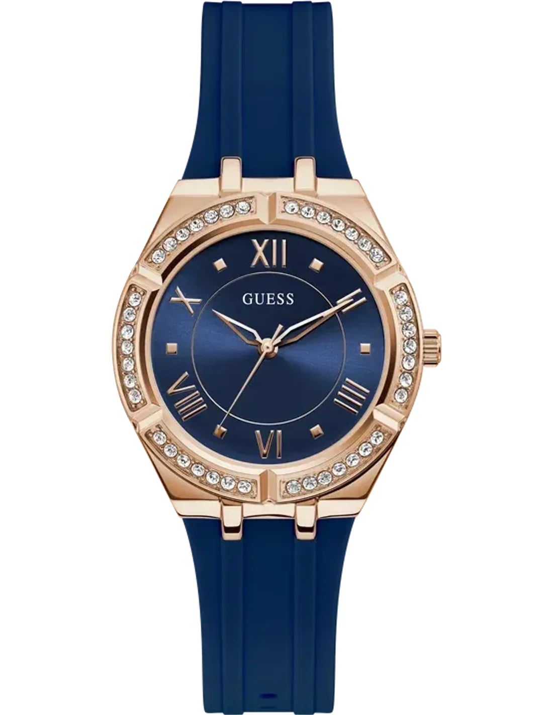 Montre Guess GW0034L4 femme cadran bleu bracelet silicone