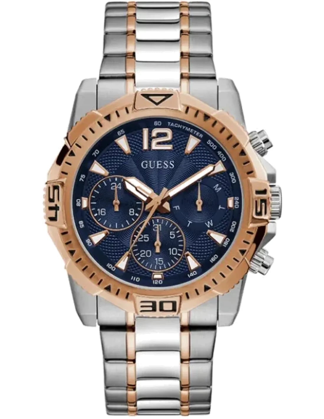Montre Guess GW0056G5 homme cadran bleu bracelet acier inoxydable