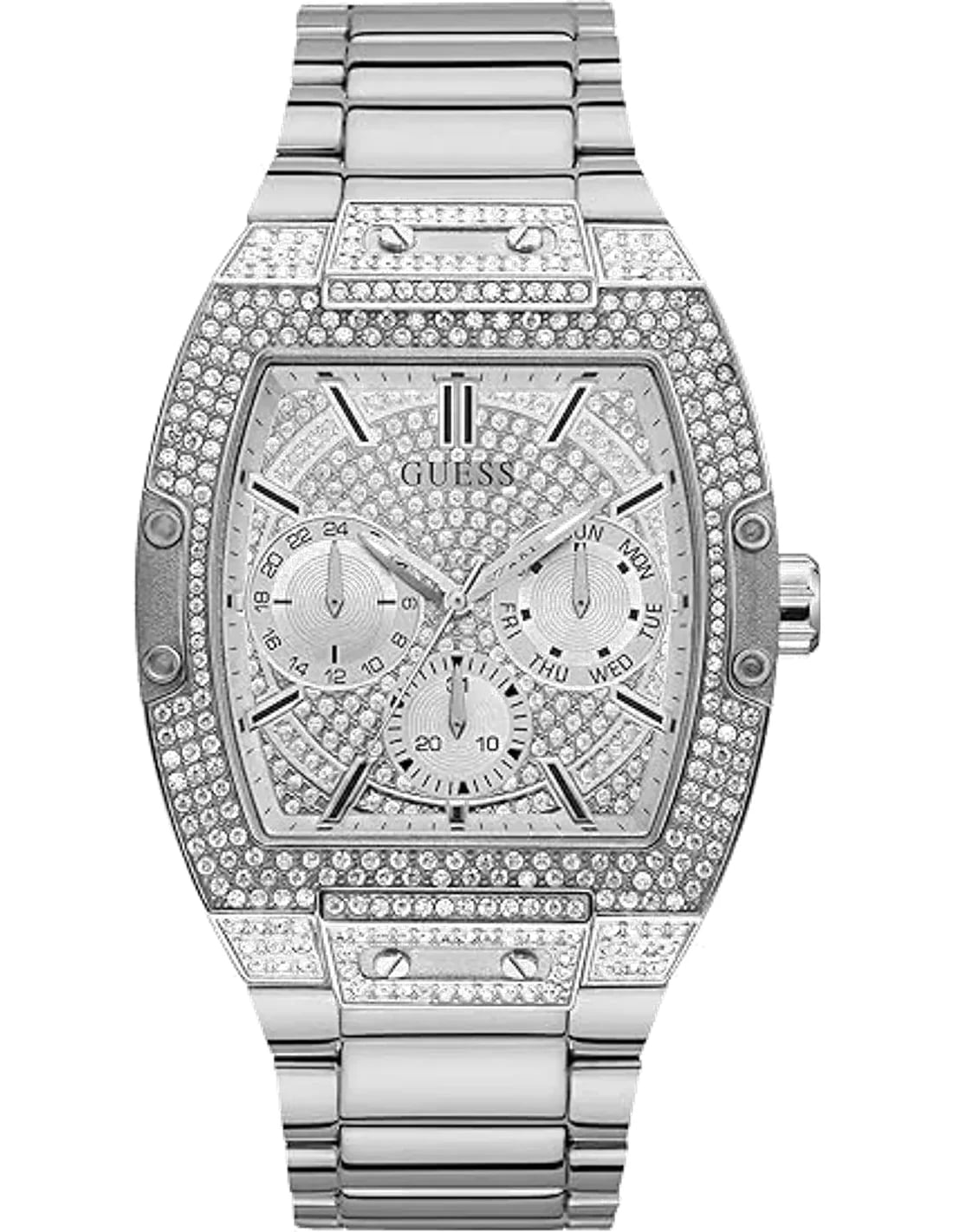 Montre Guess GW0094G1 cadran argent bracelet acier