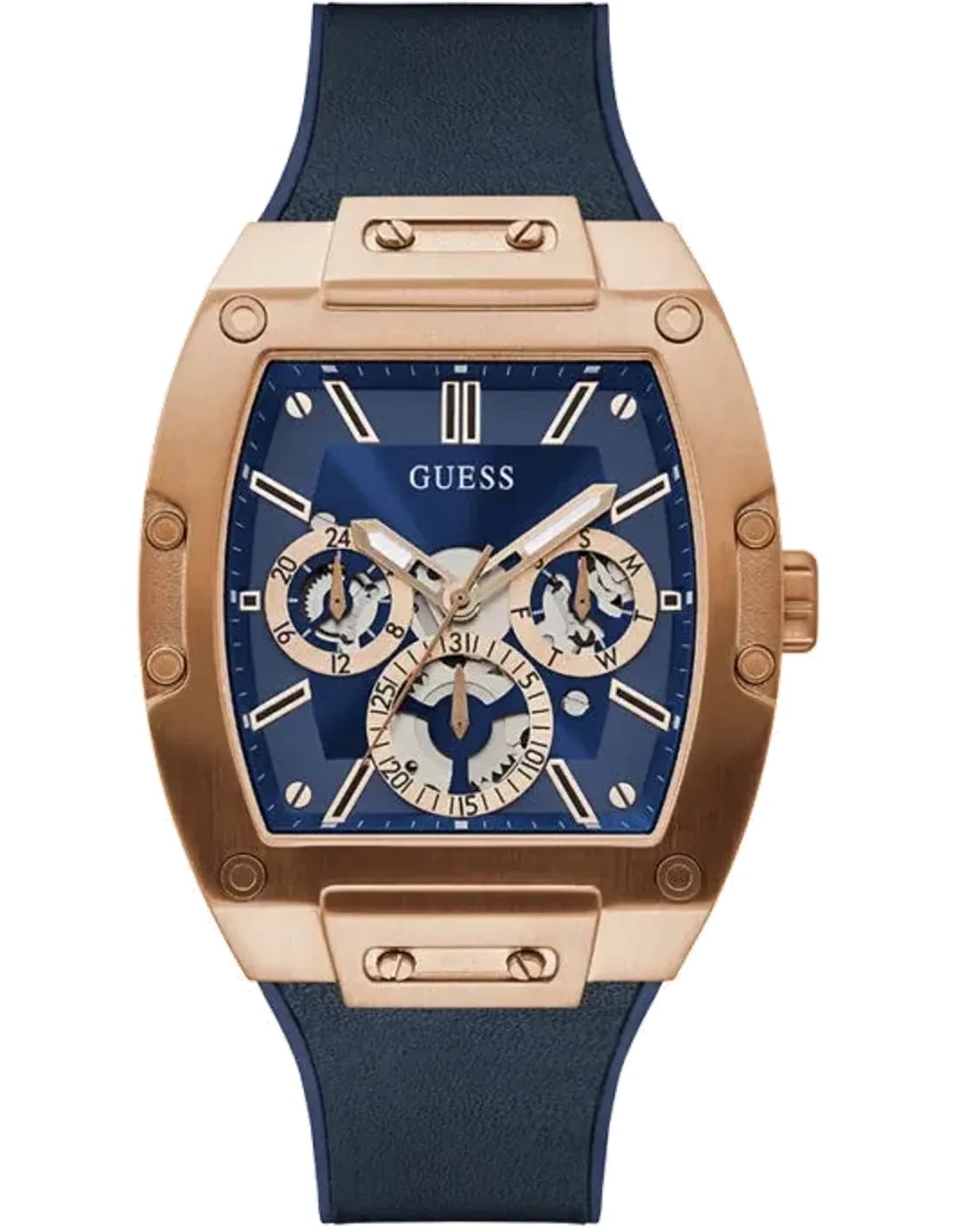 Montre Guess GW0202G4 homme cadran bleu bracelet silicone