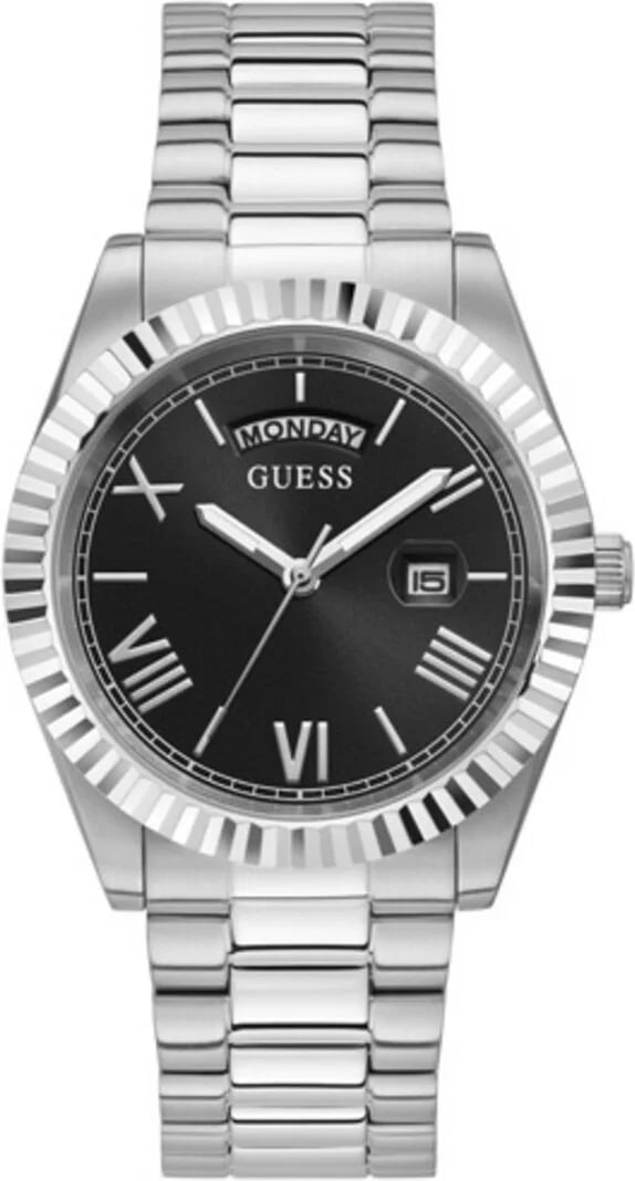 Montre Guess GW0265G1 homme cadran noir bracelet acier inoxydable