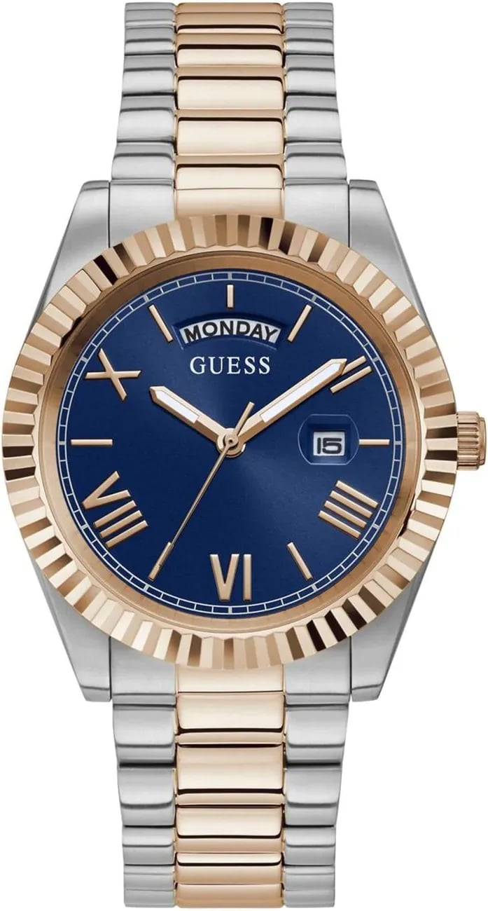 Montre Guess GW0265G12 homme cadran bleu bracelet acier inoxydable