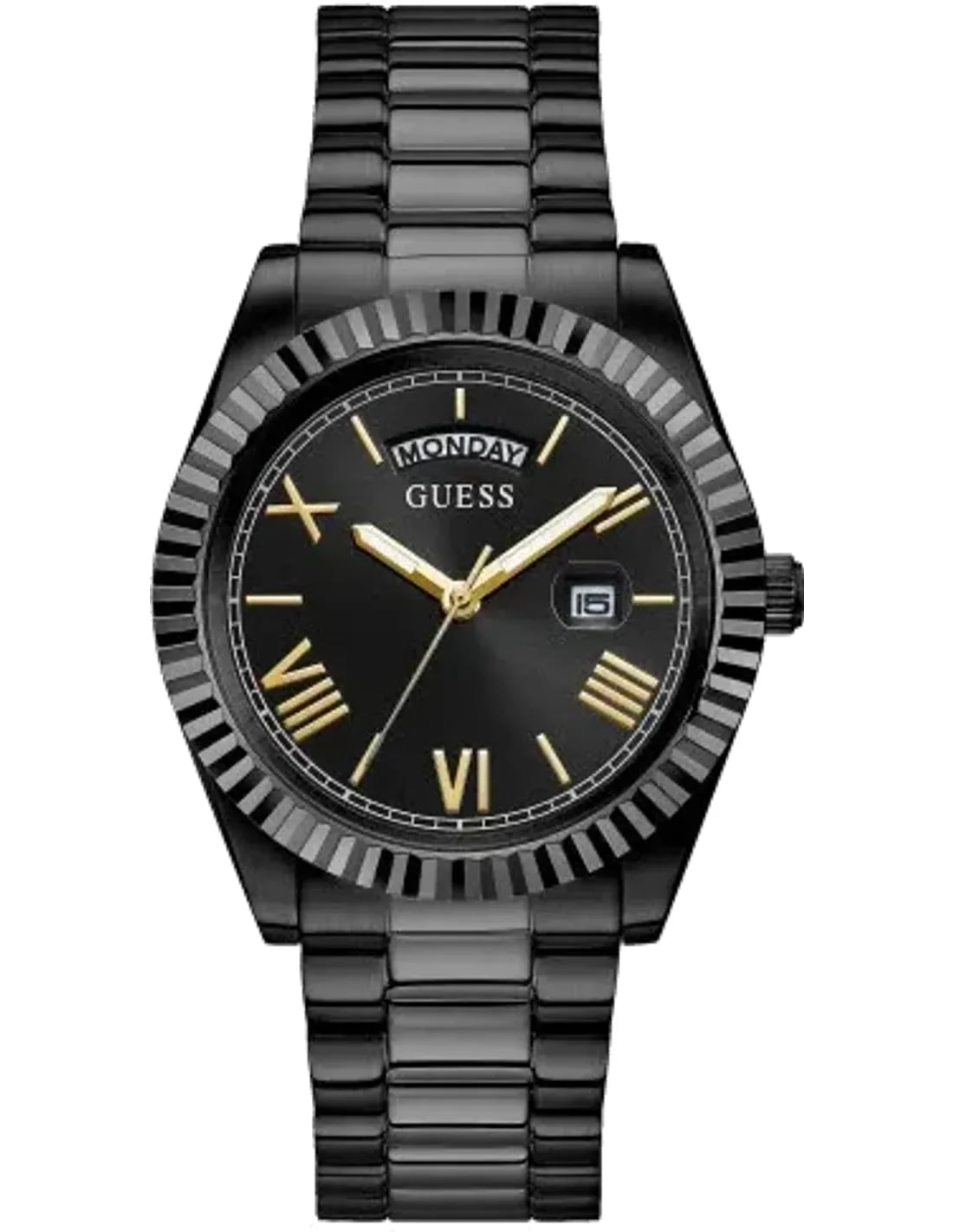 Montre Guess GW0265G4 homme cadran noir bracelet acier inoxydable