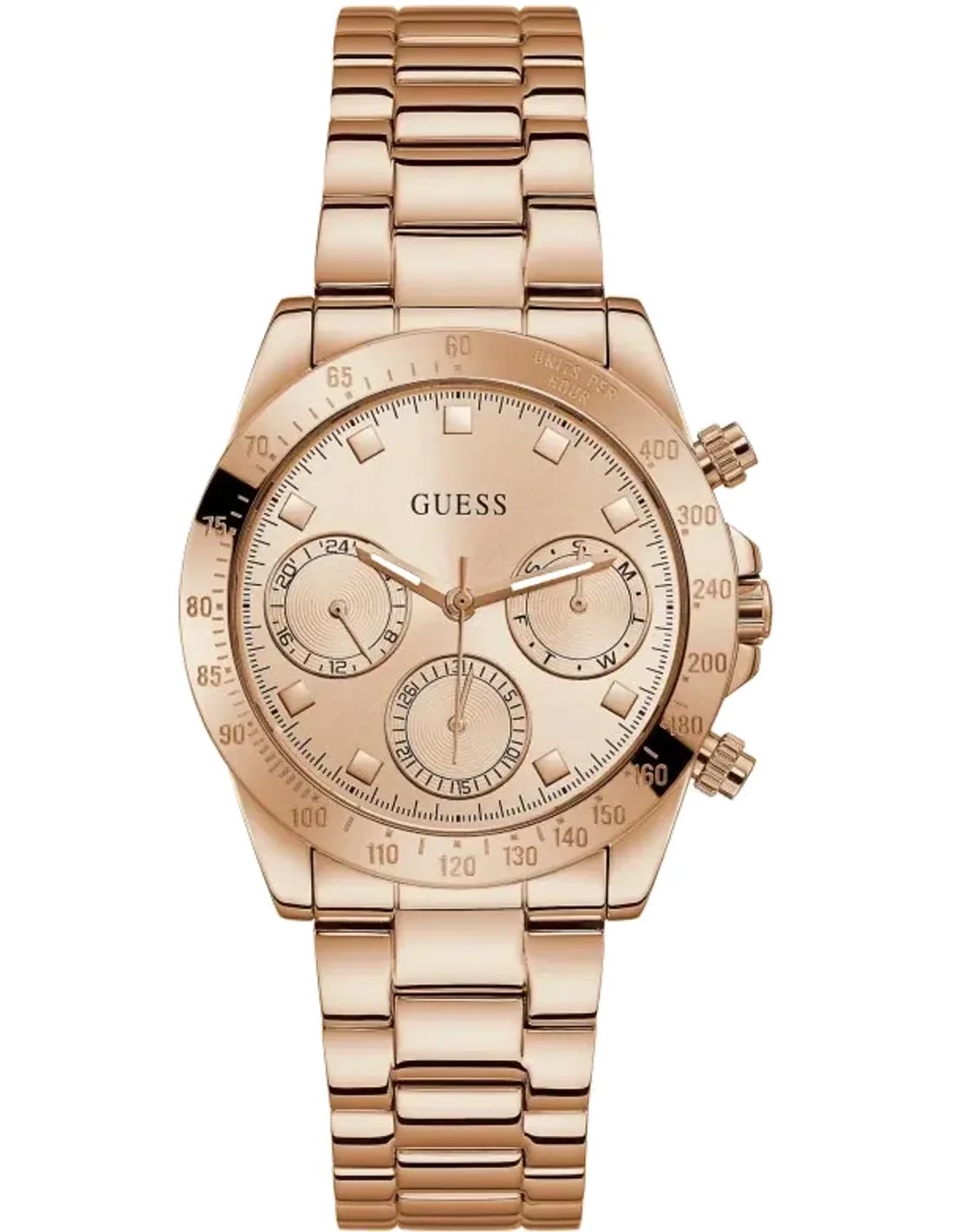 Montre Guess GW0314L3 femme cadran or rose bracelet acier inoxydable