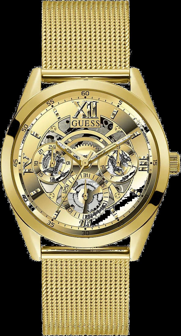 Montre Guess GW0368G2 homme cadran doré bracelet acier inoxydable
