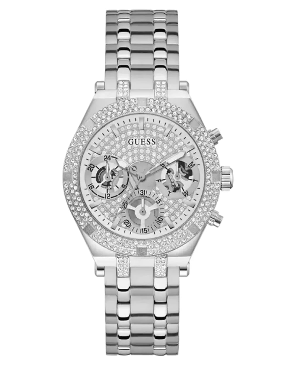 Montre Guess GW0440L1 femme cadran argent bracelet acier inoxydable
