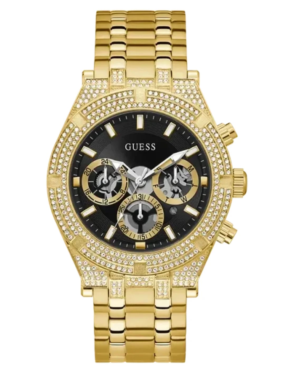 Montre Guess GW0455G2 homme cadran noir bracelet acier inoxydable