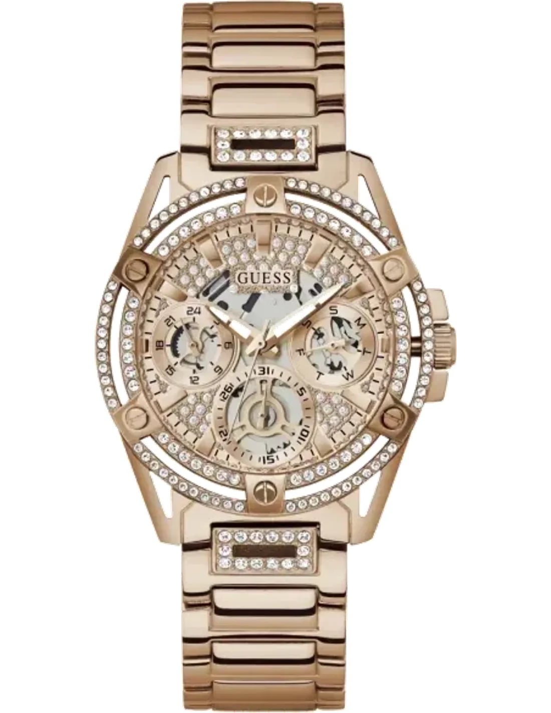 Montre Guess GW0464L3 femme cadran or rose bracelet acier inoxydable