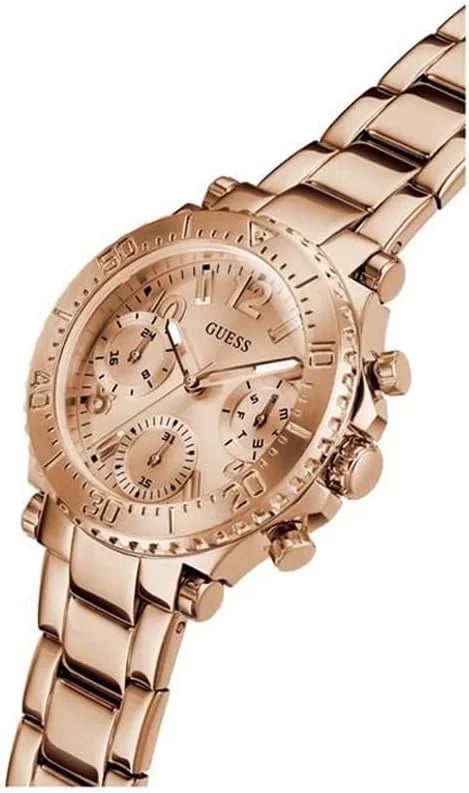 Montre Femme Guess Cosmic GW0465L2 or rose bracelet maillons acier vue 2