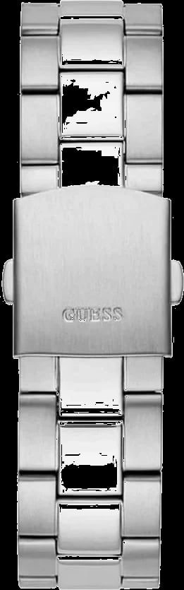 Montre Guess Axle cadran bleu index aiguilles acier inoxydable détail