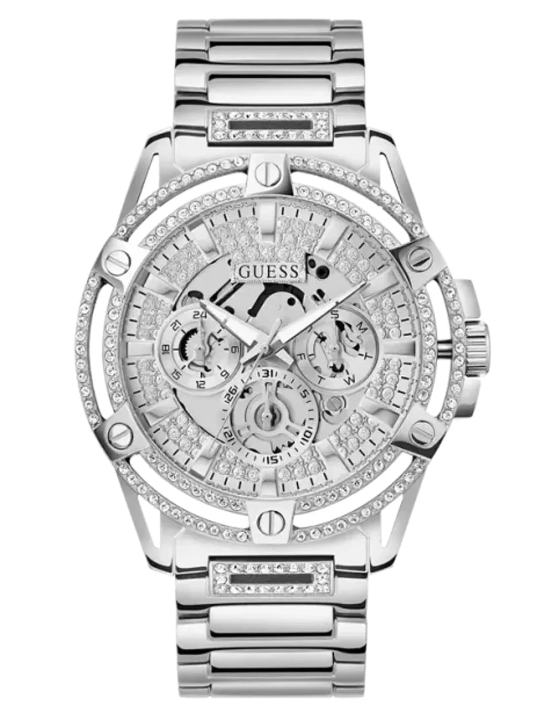 Montre Guess GW0497G1 homme cadran argent bracelet acier