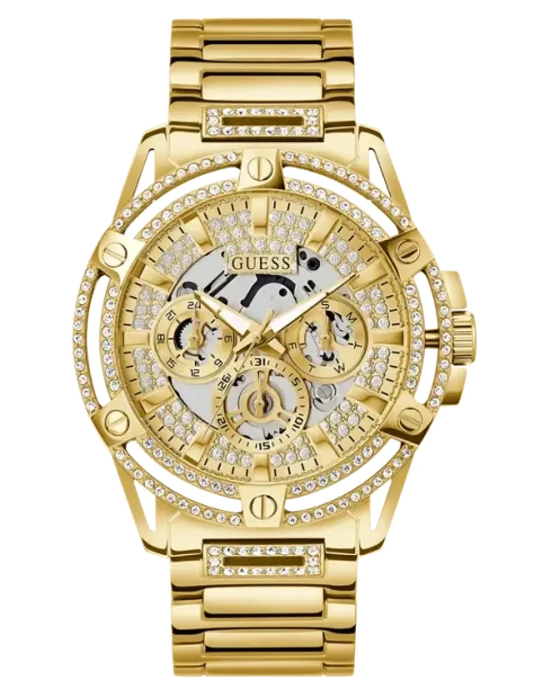 Montre Guess GW0497G2 homme cadran doré bracelet acier inoxydable