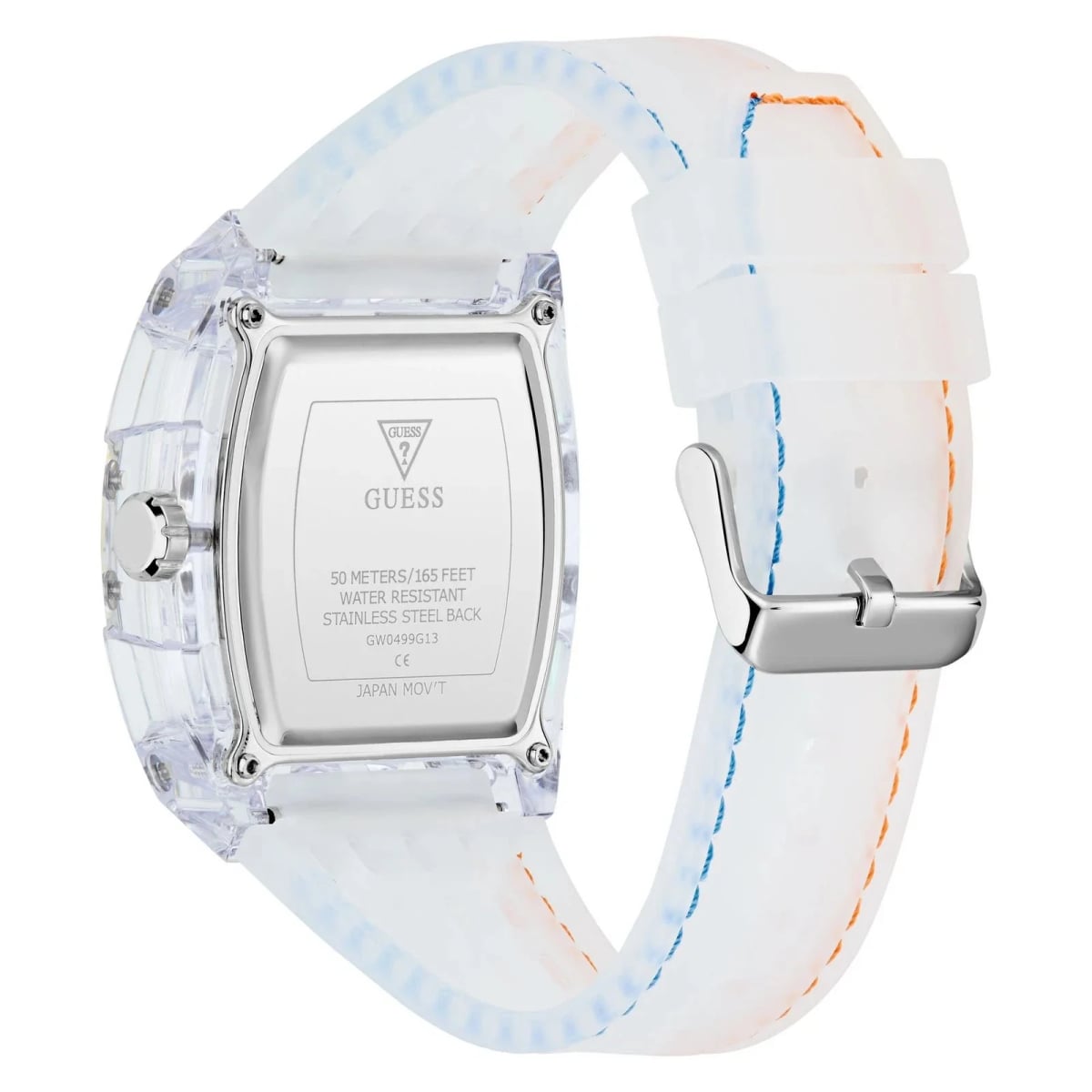 Montre Guess GW0499G13 homme détail cadran multicolore