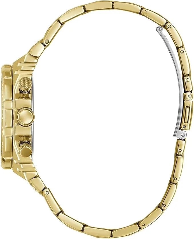 Montre Femme Guess Fusion GW0552L2 dorée bracelet maillons acier vue 3