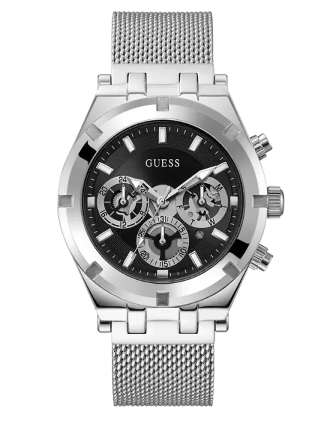 Montre Guess GW0582G1 homme cadran noir bracelet acier