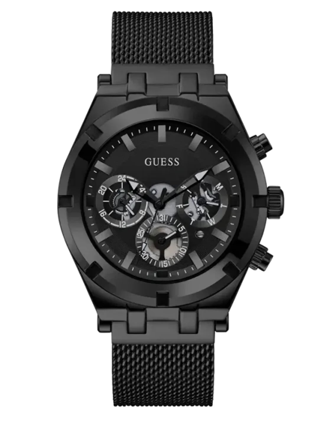 Montre Guess GW0582G3 homme cadran noir bracelet acier