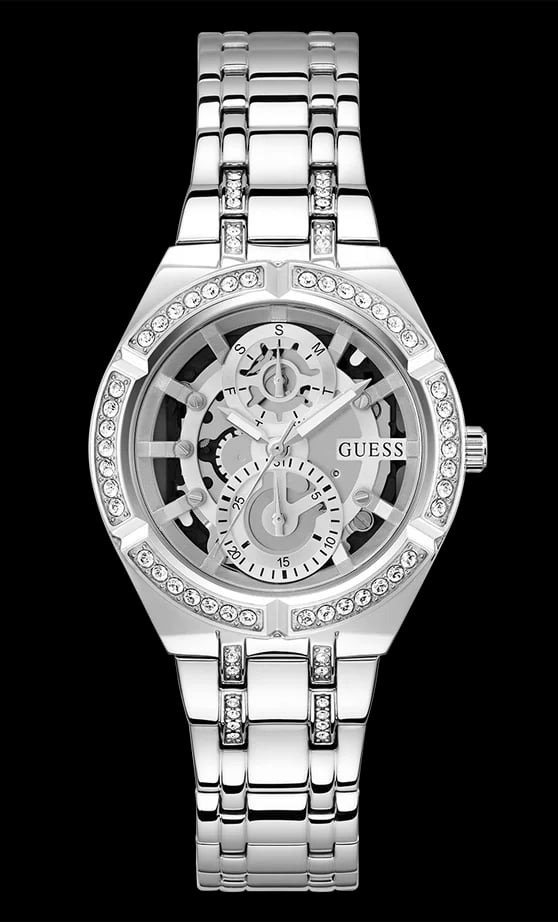 Montre Guess GW0604L1 femme cadran argent bracelet acier inoxydable