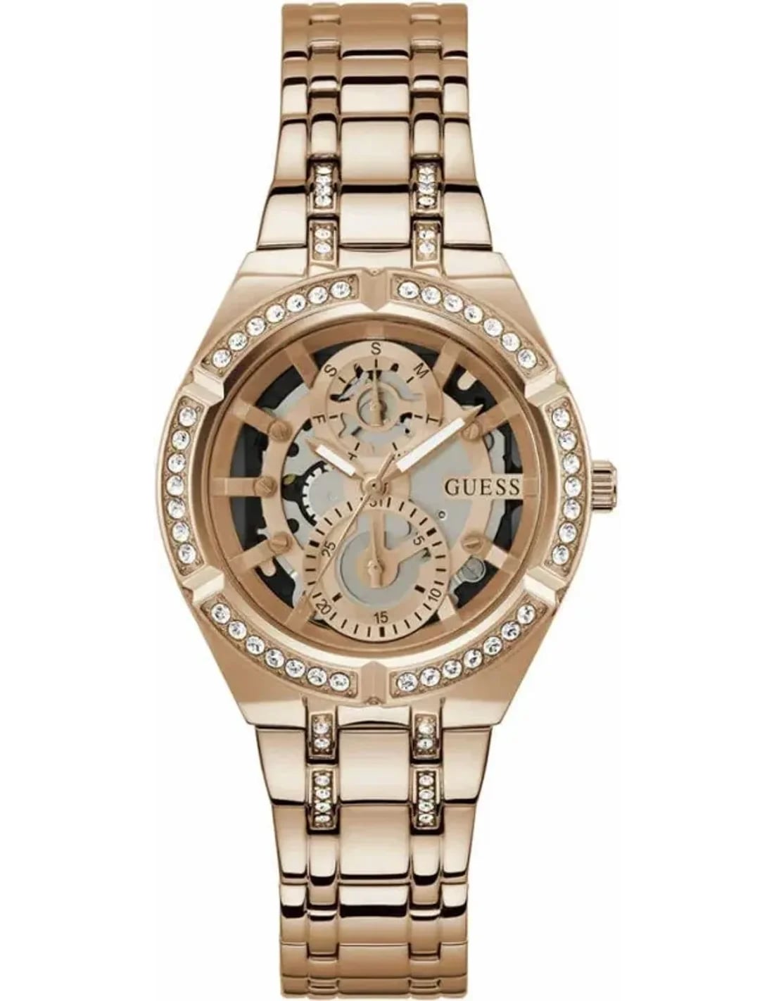 Montre Guess GW0604L3 femme cadran or rose bracelet acier