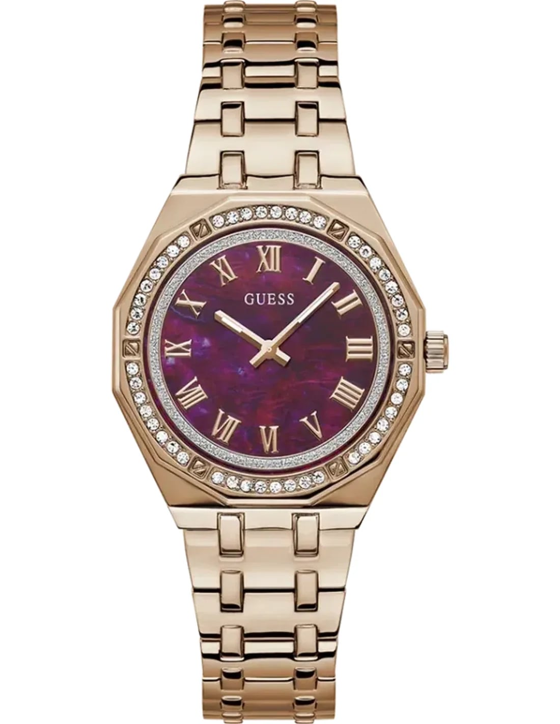 Montre Guess GW0770L3 femme cadran rouge bracelet acier