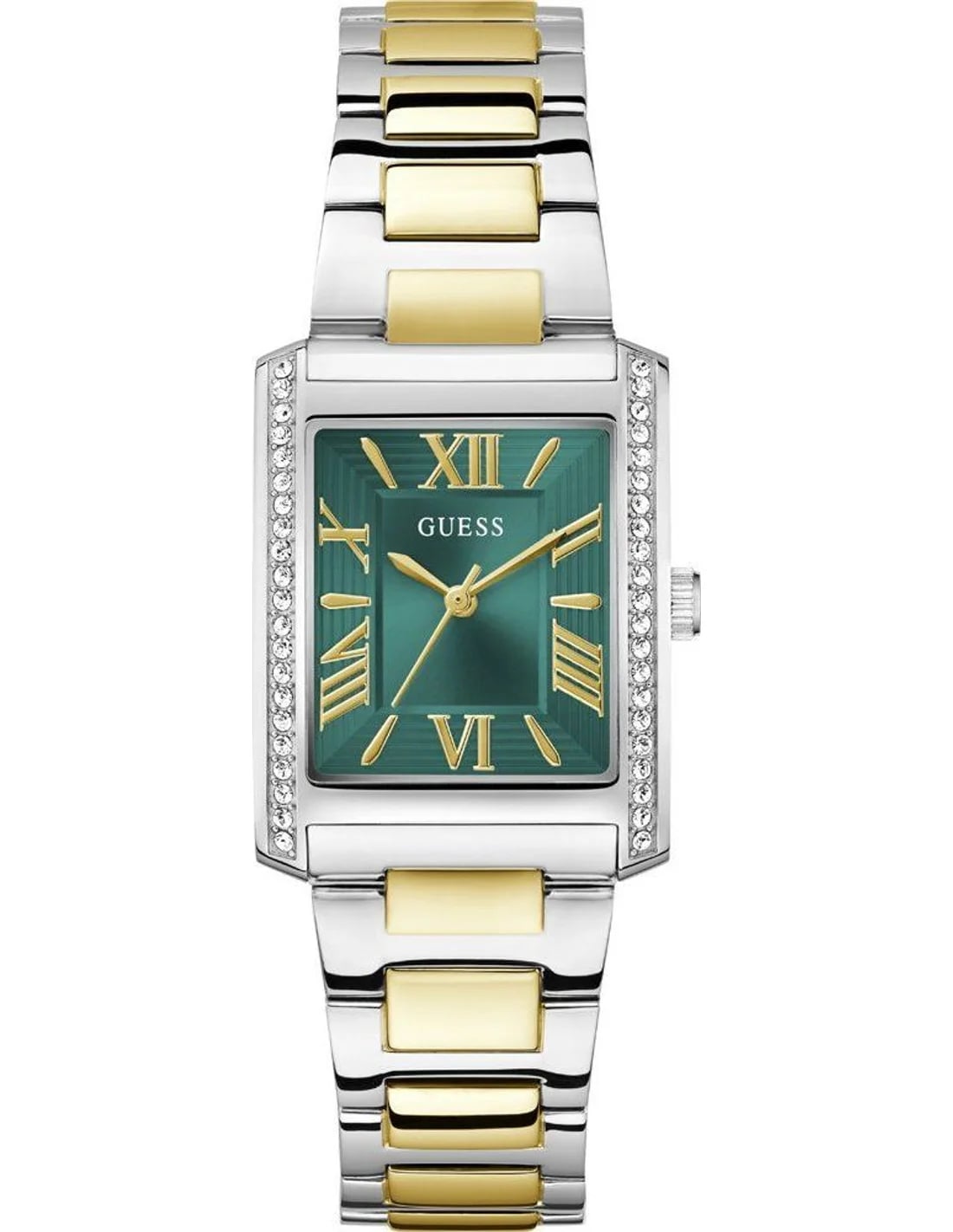 Guess GW0874L2 Bonnie Silver Women's Watch with Steel Link Bracelet