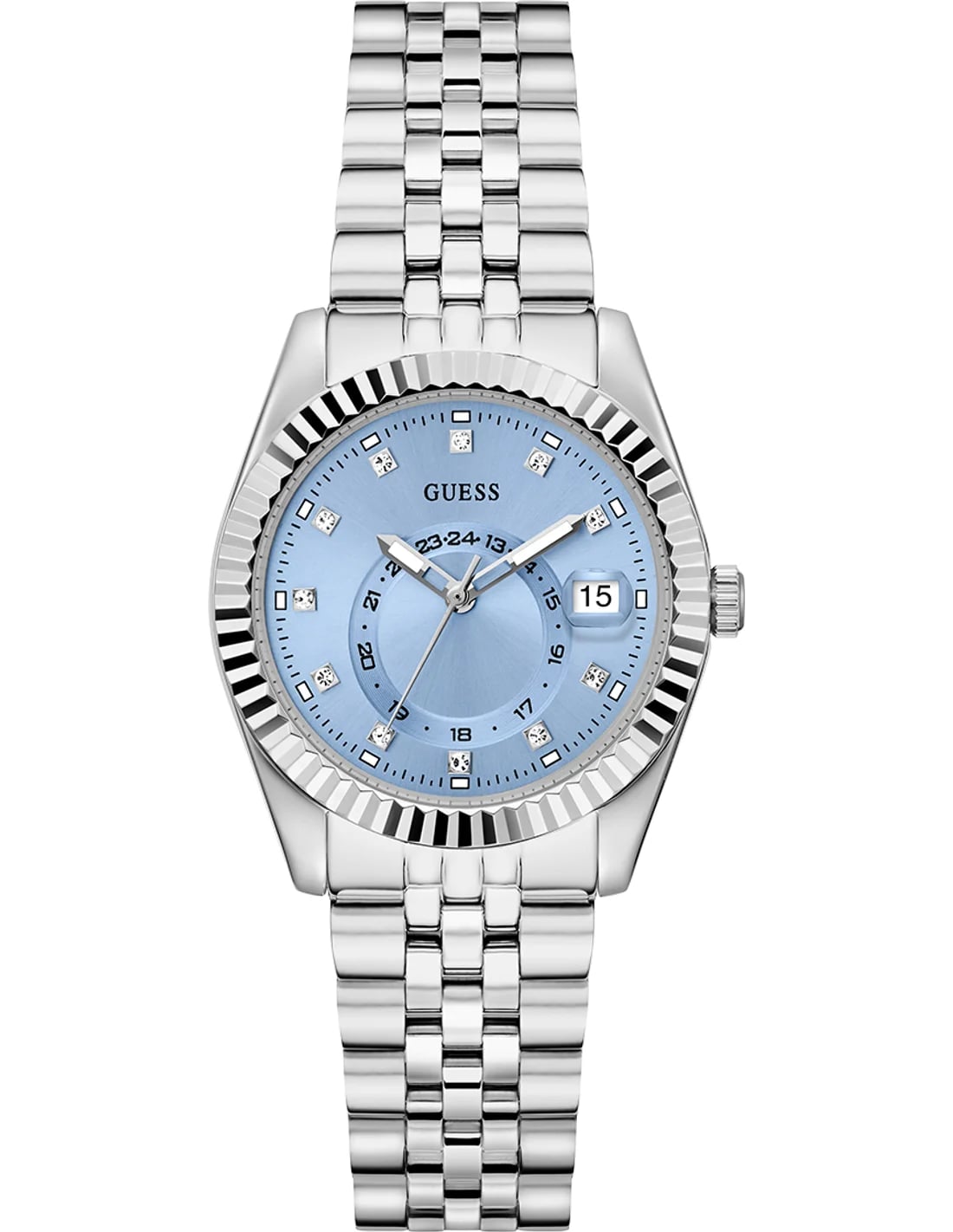 Montre Guess GW0936L1 femme cadran bleu bracelet acier