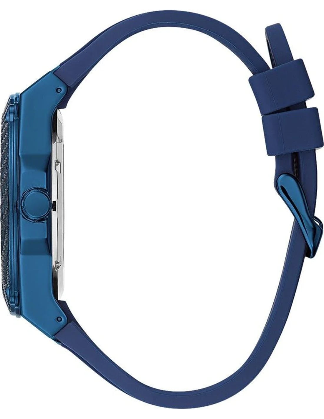 Guess W1049G7 Blue 45mm Case Men's Watch with Blue Silicone Strap Multifunction view 3